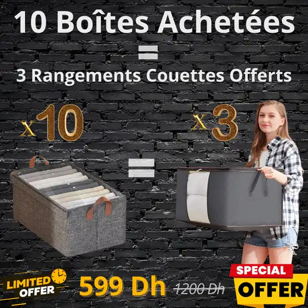 Boxes Rangement XXL avec Couvercle