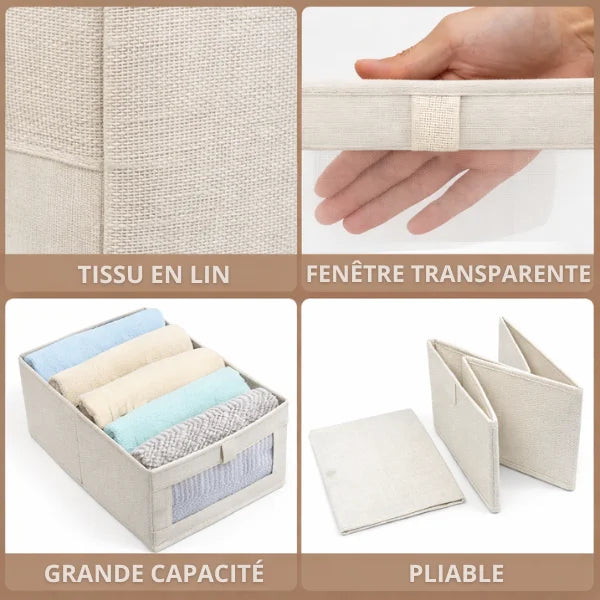 Pack Organisateurs Placard en Lin