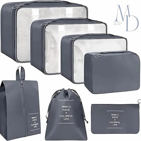 Organisateurs Valise - 7 Pochettes - Maison Douce