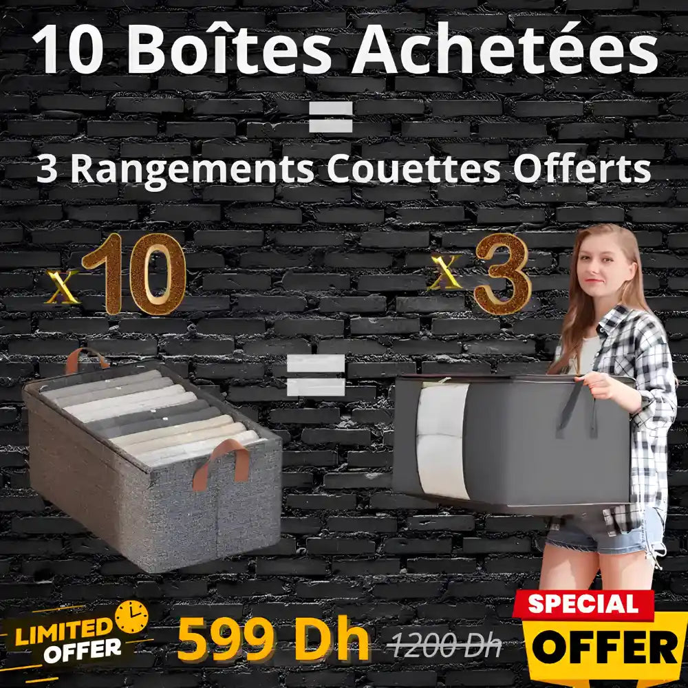 Rangement avec couvercle XXL